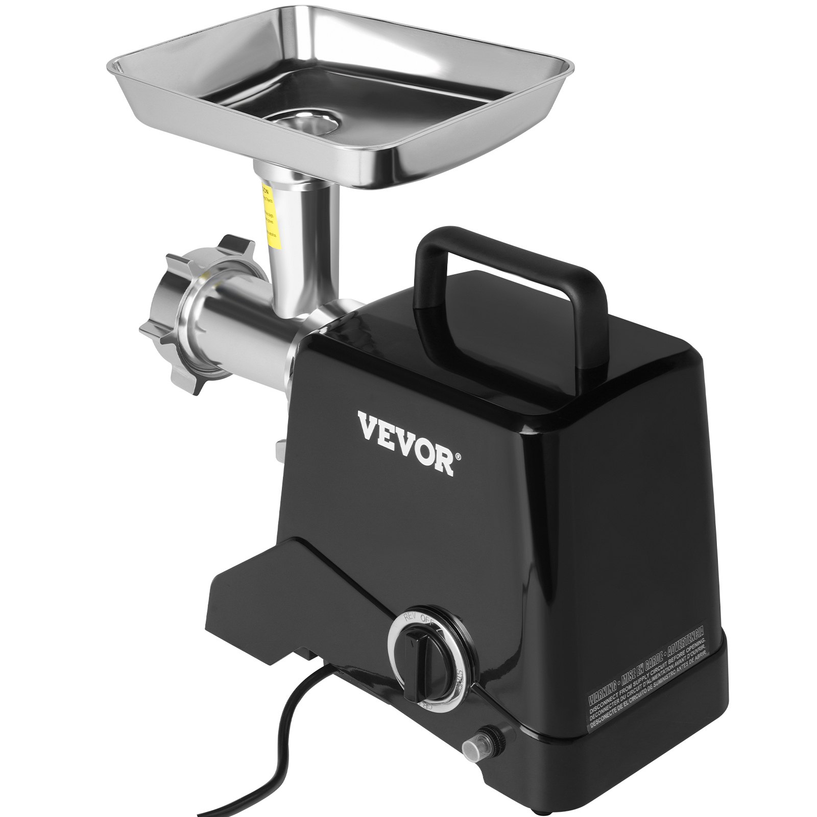 VEVOR Electric Meat Grinder, 419 Lb/H Capacity, 575W（1100W MAX) Industrial Meat Mincer w/ 2