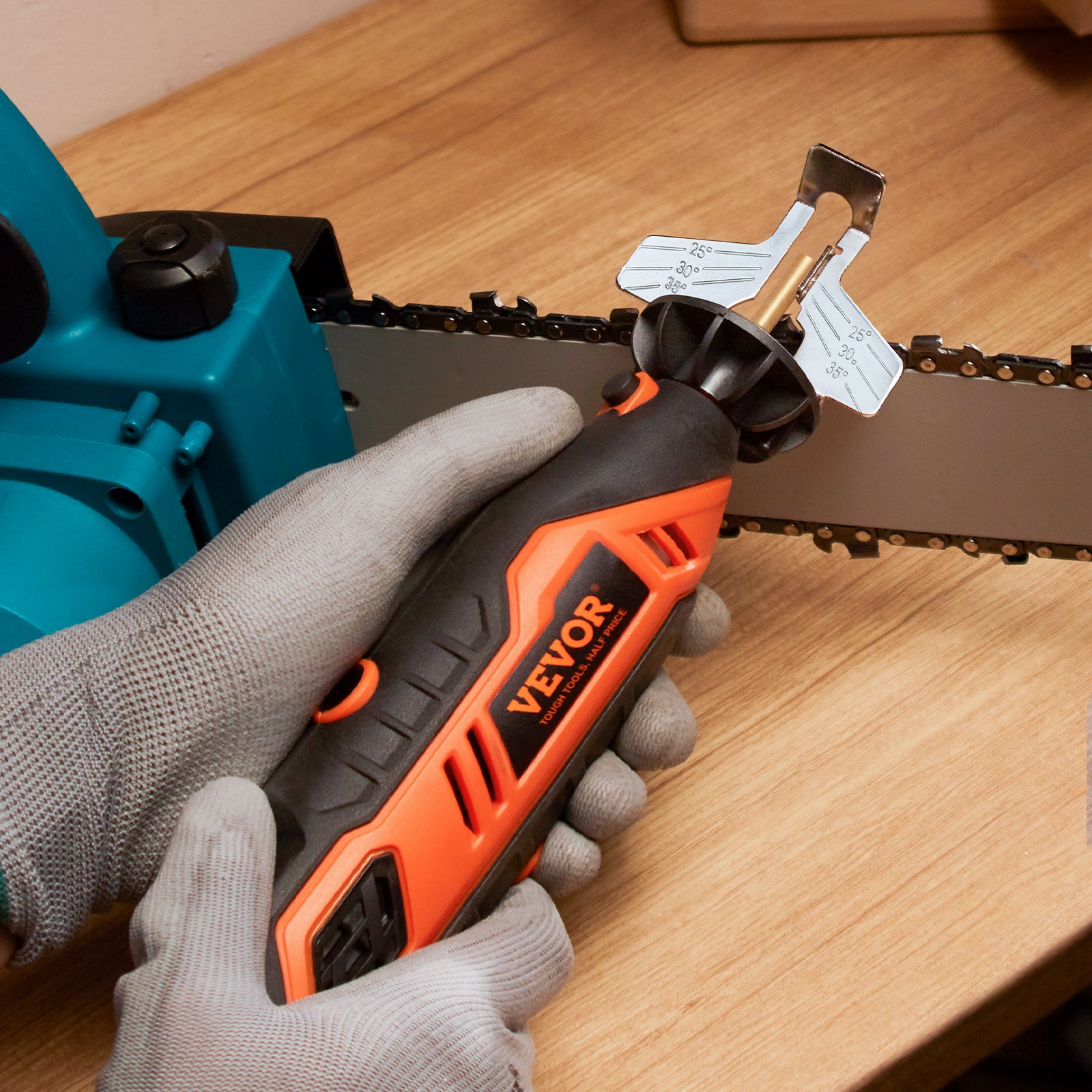 Sharp Tools Record Format VEVOR Electric Chainsaw Sharpener Kit, 35000RPM Electric Handheld Saw ...