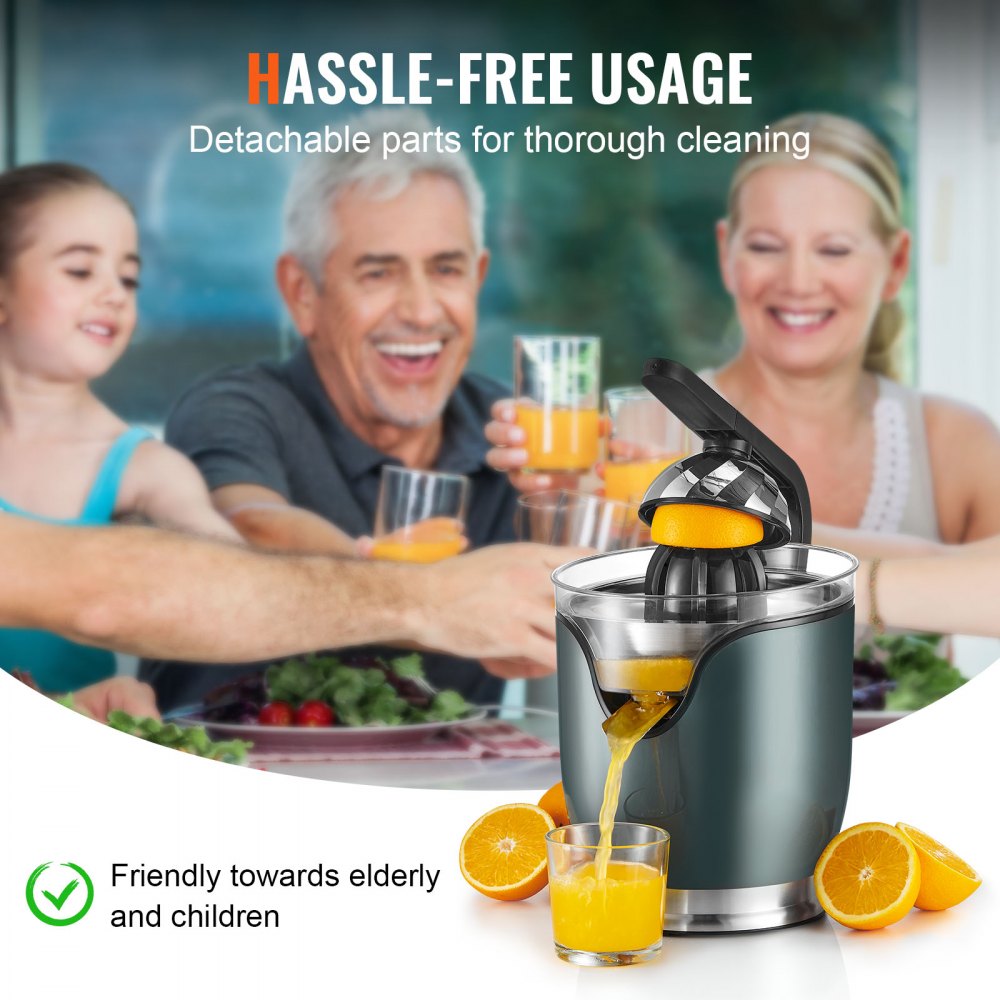VEVOR Electric Citrus Juicer, Orange Juice Squeezer with Two Size