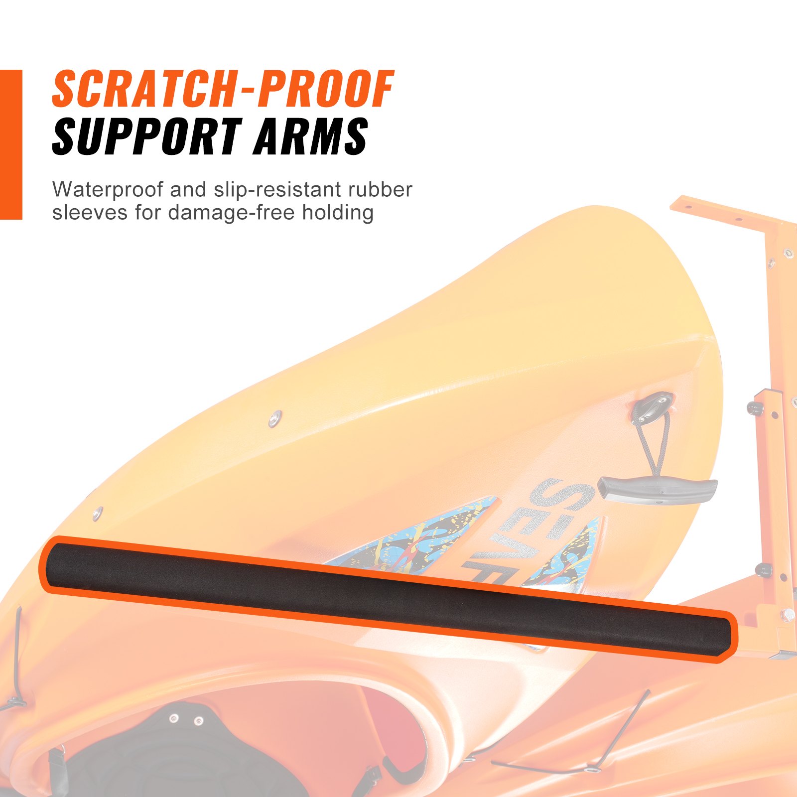 VEVOR Kayak Ceiling Storage Rack, Ceiling Storage Rack for 2 Kayak ...