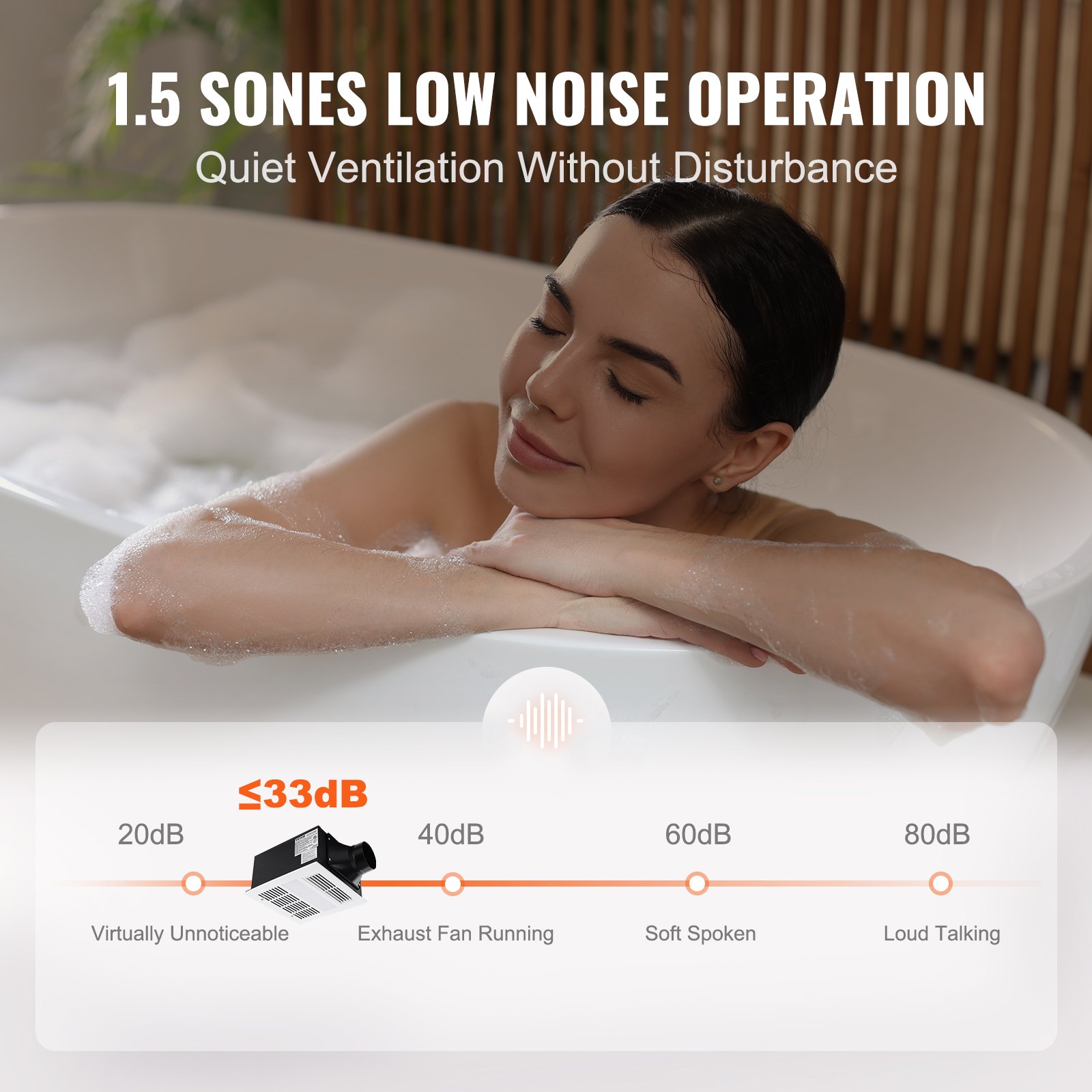 Vevor Bathroom Exhaust Fan 110 Cfm Ventilation 1 5 Sonos - View #3