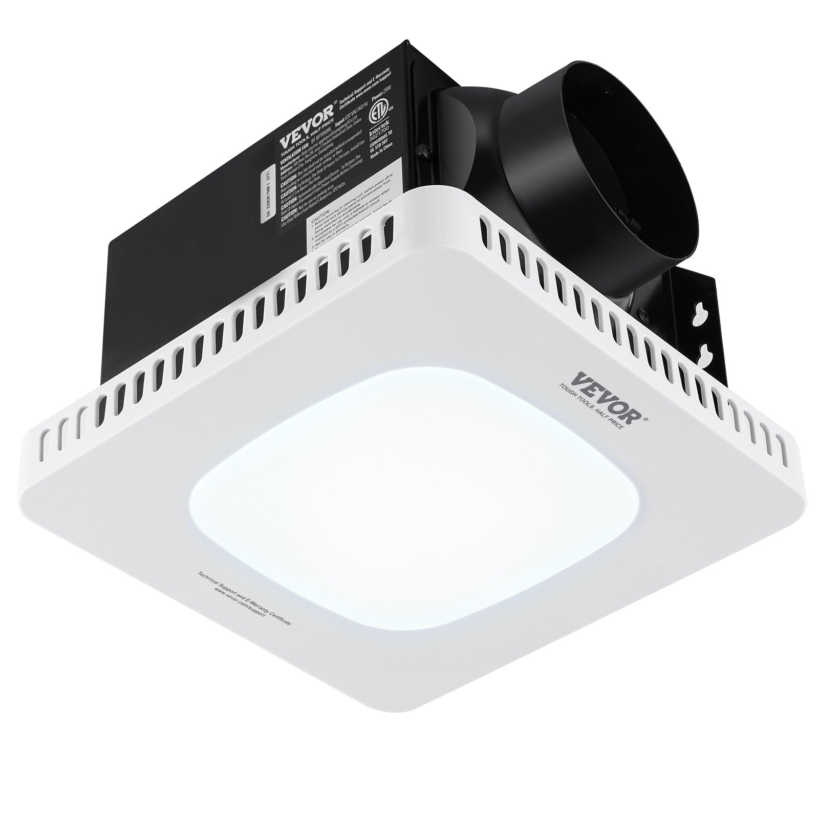VEVOR Bathroom Exhaust Fan, 110 CFM High-Efficiency Ventilation, 1 ...
