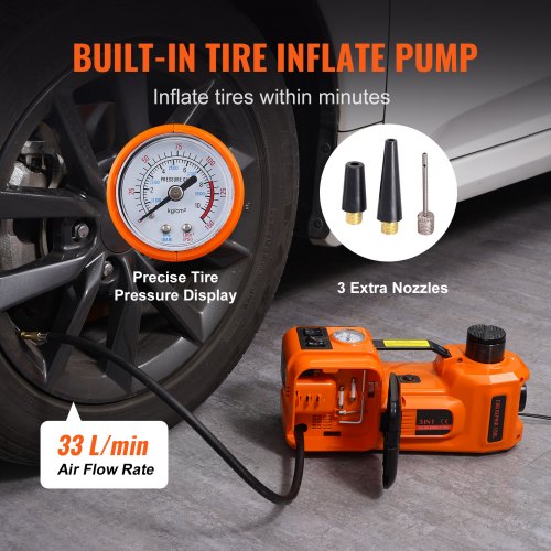 2 Tonne Height Adjustable Electric Car Jack Auto Car Jack Scissor Car Van Wind Up Lift With Controller (38402206) - Lifting Jack, Auto Machine