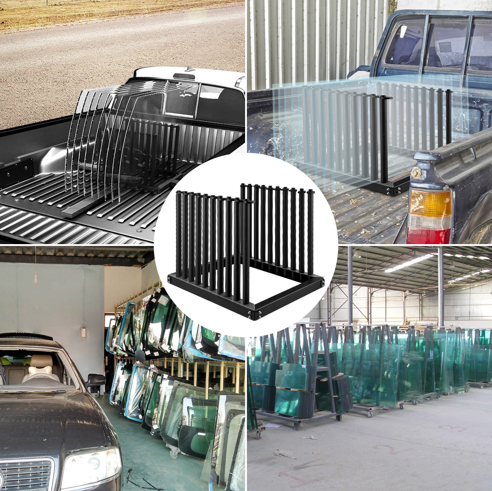 VEVOR Windshield Rack 9-Lite, Windshield Truck Rack Steel, Windshield ...