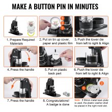 Button Maker Machine 58mm/2.25 inch high quality Button Press DIY