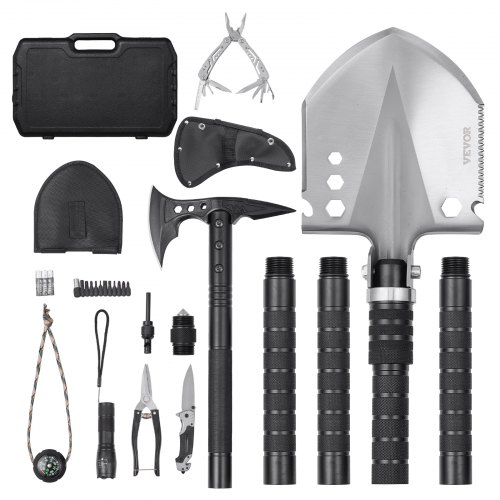 VEVOR Emergency Survival Gear Kit – 28-in-1, 30Cr13 Steel