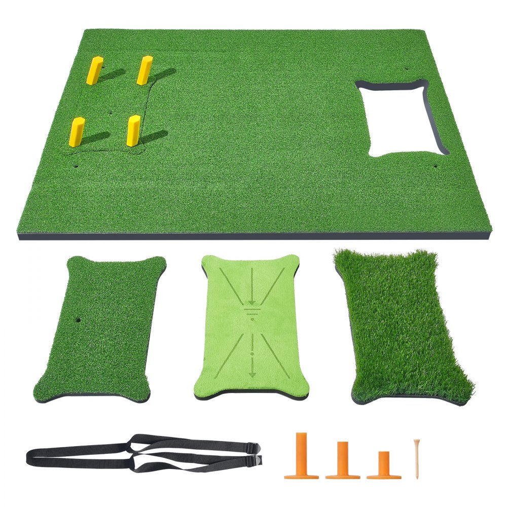 VEVOR PRO 5x4ft Golf Hitting Mat Turf Golf Training Aid Indoor Outdoor ...