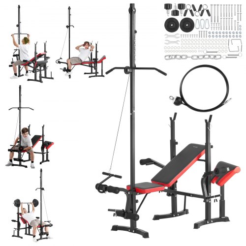 Weight Bench Sit up Bench for Home Gym Strength Training Workout ...