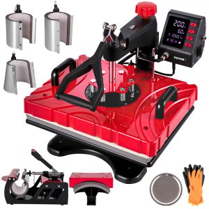 VEVOR Heat Press 12x15 tuuman 8 in 1 Heat Press 1000 W Heat Press ...