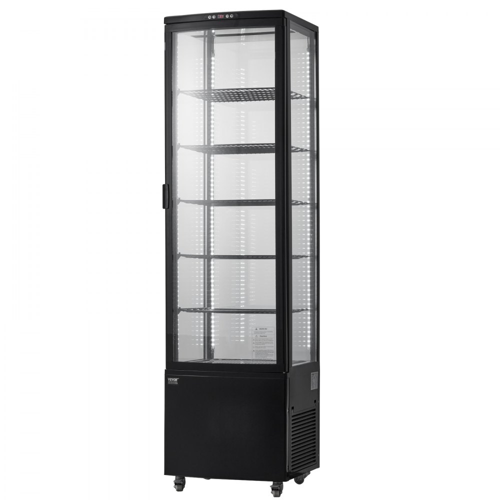 VEVOR Refrigerated Bakery Display Case — 278L LED Lighting