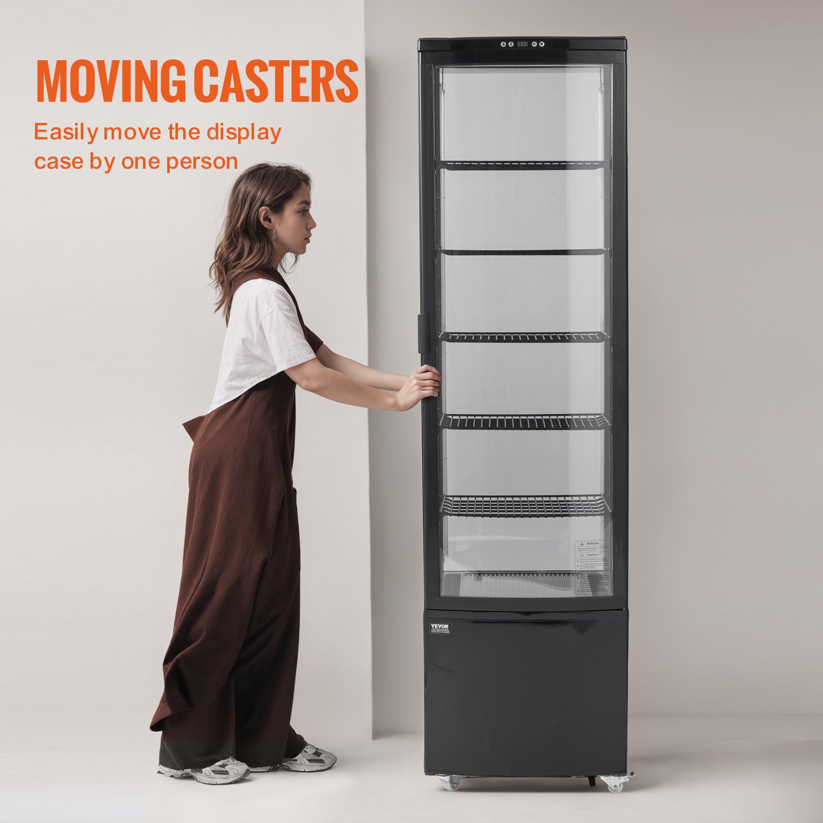 Fridge Casing VEVOR Refrigerated Display Case Bakery Display Fridge Case 9.8 cu ft ...