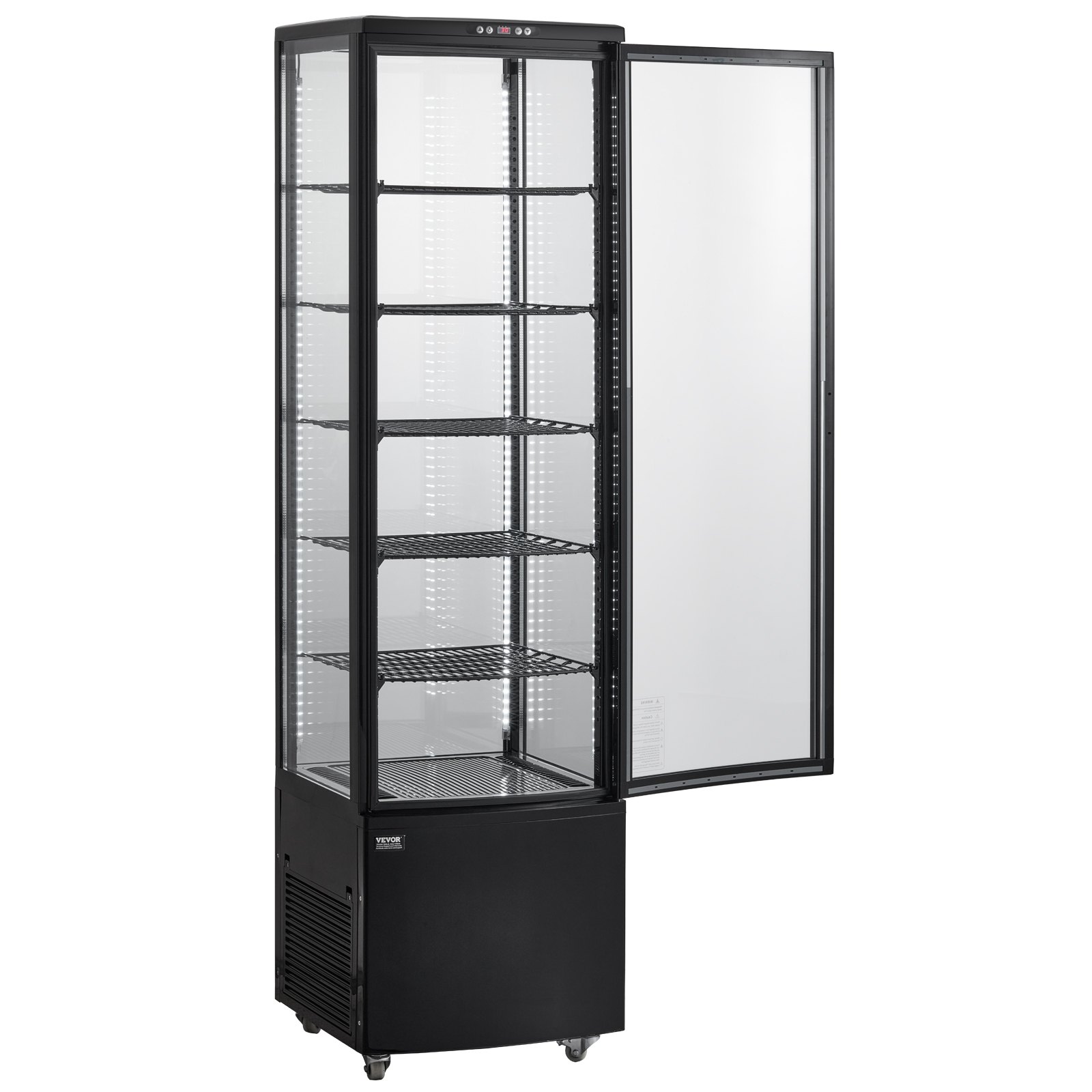 VEVOR Refrigerated Bakery Display Case — 278L LED Lighting