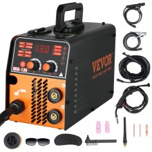 VEVOR 145Amp MIG Welder, Welding Machine 3 in 1, 110 V Flux Core