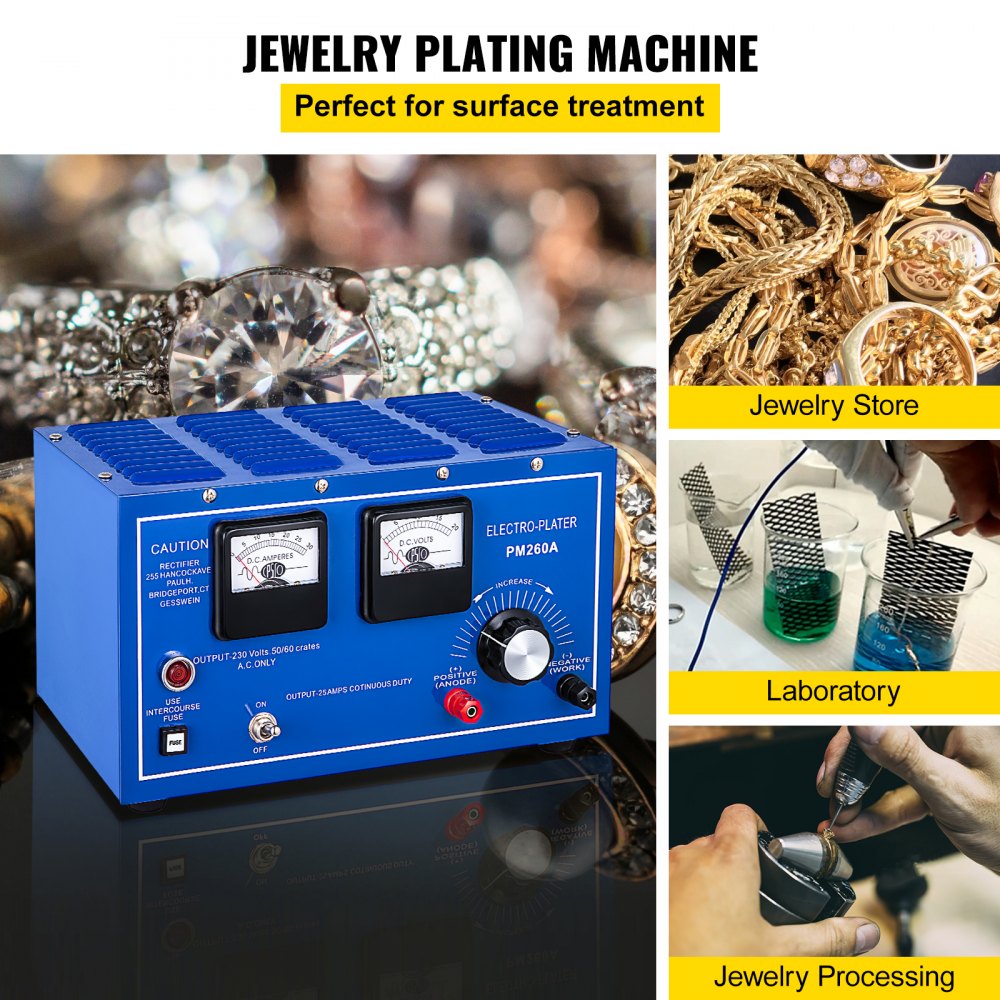 VEVOR Jewelry Plating Rectifier 30A Platinum Gold Silver Rhodium ...