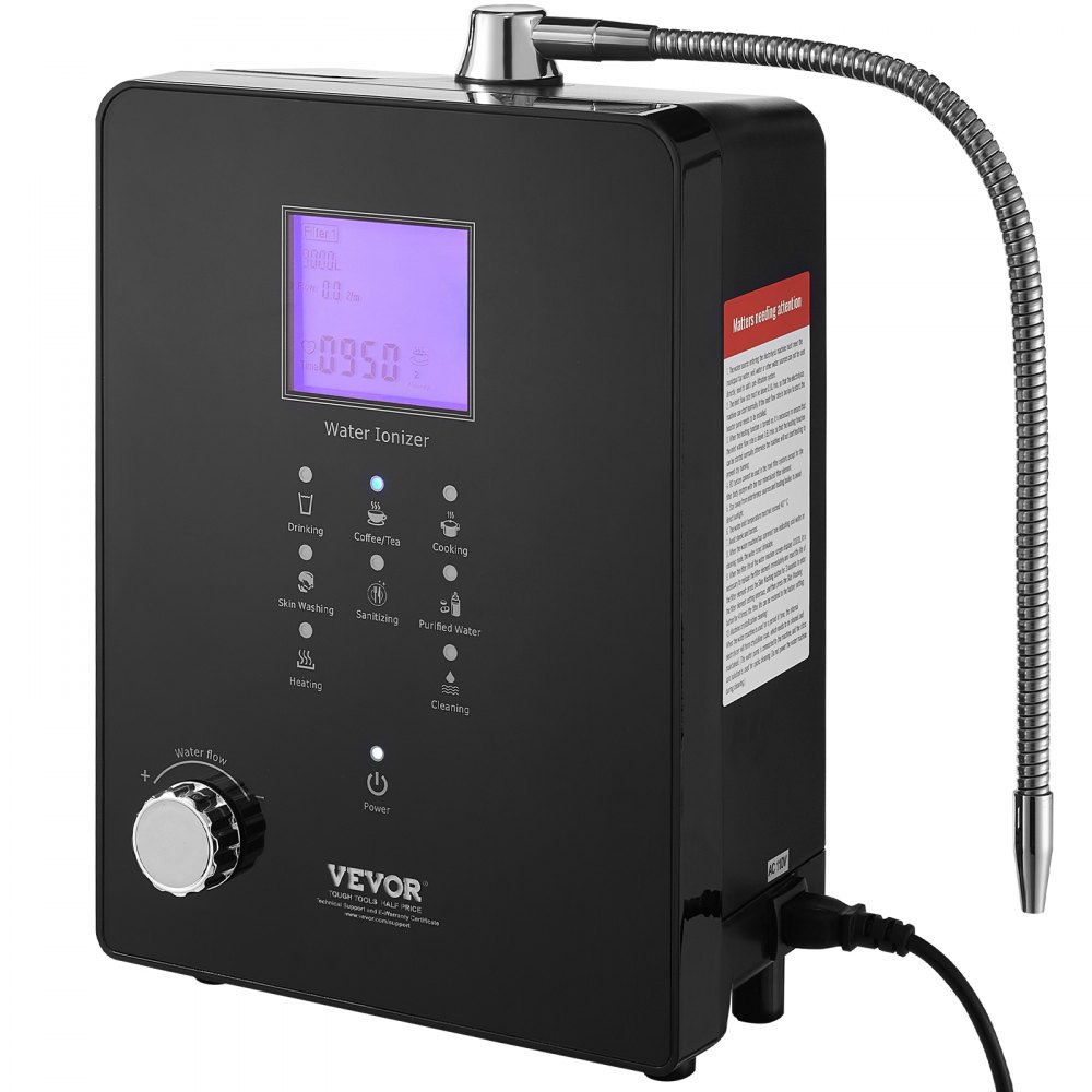 VEVOR Alkaline Water Ionizer Machine, pH 3-11.2 Alkaline Acidic ...