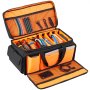 DJ Cable File Bag, 600D Oxford con divisori regolabili e due DJ Cable File Bag, 600D Oxford con divisori regolabili e due