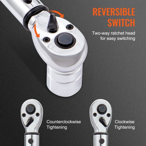 Vevor Torque Wrench, 1 2-inch Drive Click Torque Wrench 10-150ft.lb 14 