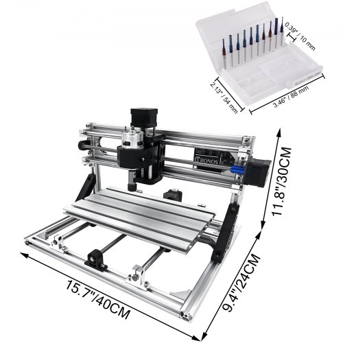 Vevor Cnc 3018 Router Kit Miller 10000rpm + 10 Cnc Router Bits Nano ...