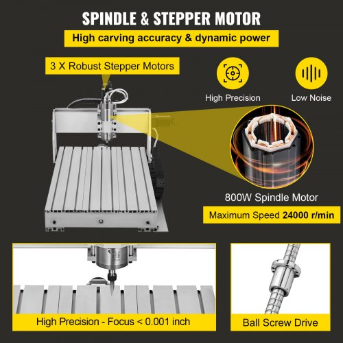 4 Axis CNC 6040 Engraving Milling Machine USB Router Carving