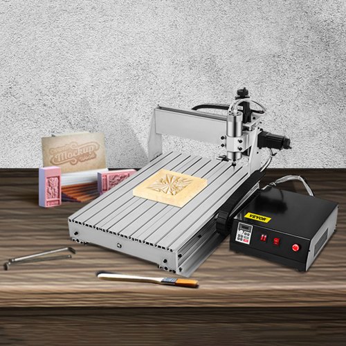 VEVOR CNC Router 6040 4 Axis CNC Router Machine 600x400mm CNC Router Kit 1000W MACH3 Control Large 3D Engraving Machine CNC Router Kit with USB