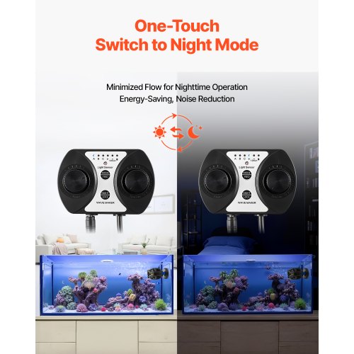 VEVOR Aquarium Wave Maker – 40W, 3963 GPH, 360° Rotation