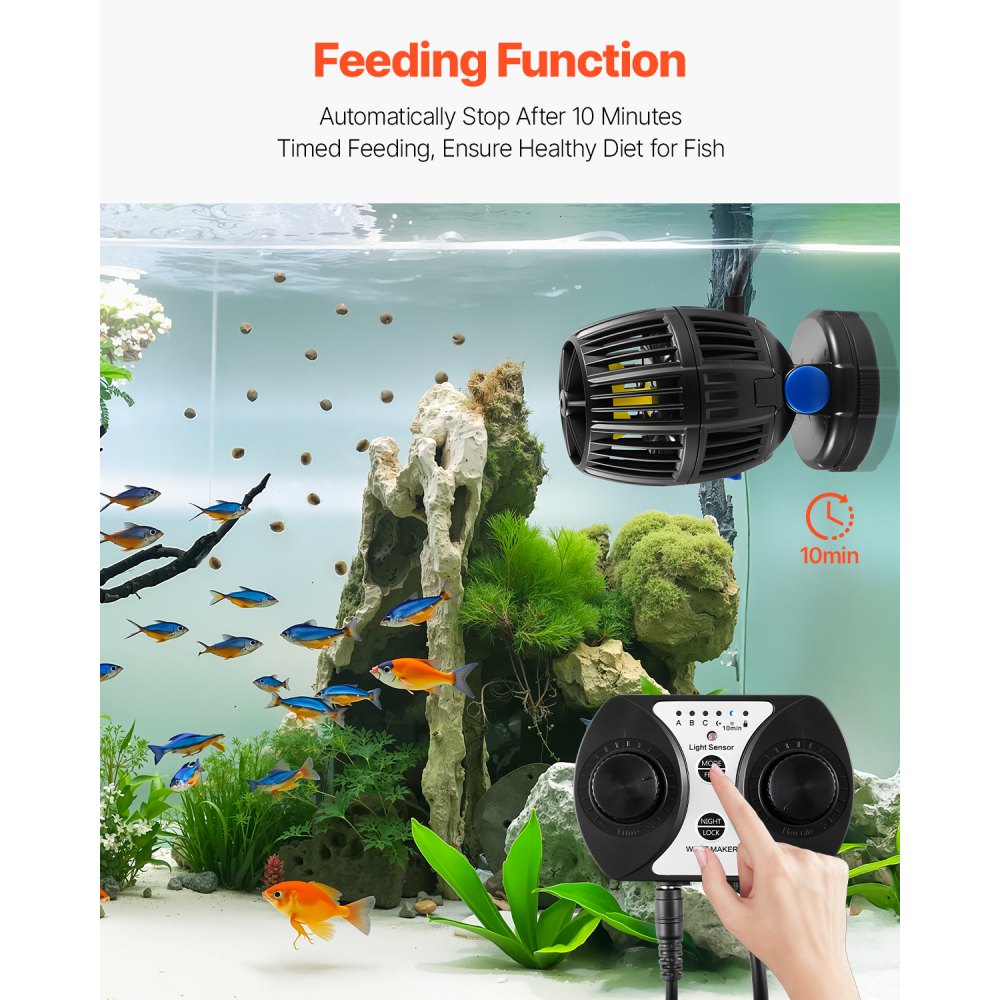 VEVOR Fish Tank Circulation Pump - 20W, 2113GPH, DC24V, 60dB