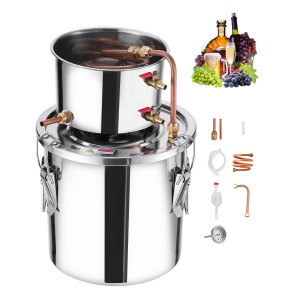 Distillateur d'alcool , 11,4 L (3 gal) en acier inoxydable avec