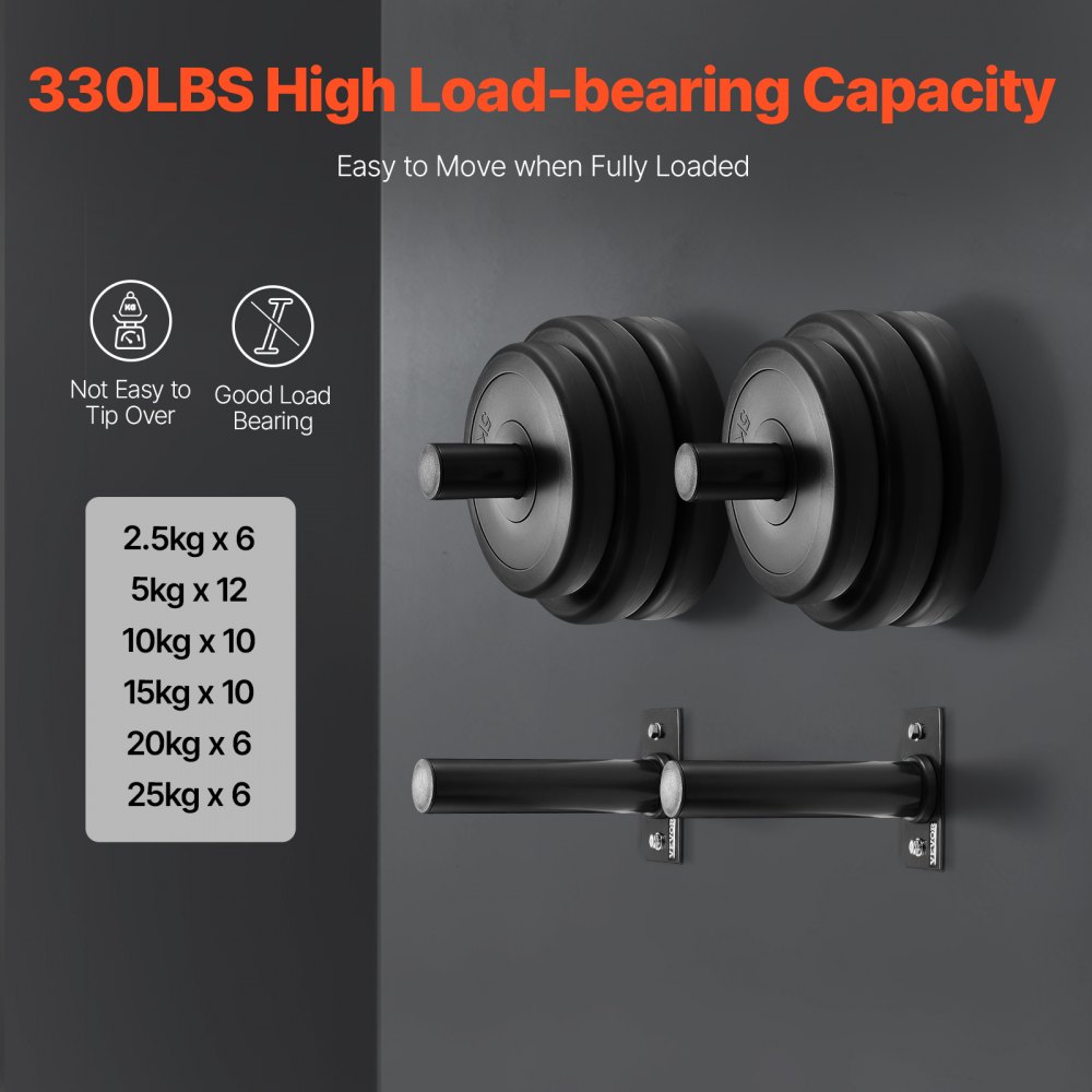 Home Weights MIUONO Wall Mounted Weight Plate Holder - Gym Storage Rack Home Weights MIUONO Wall Mounted Weight Plate Holder - Gym Storage Rack