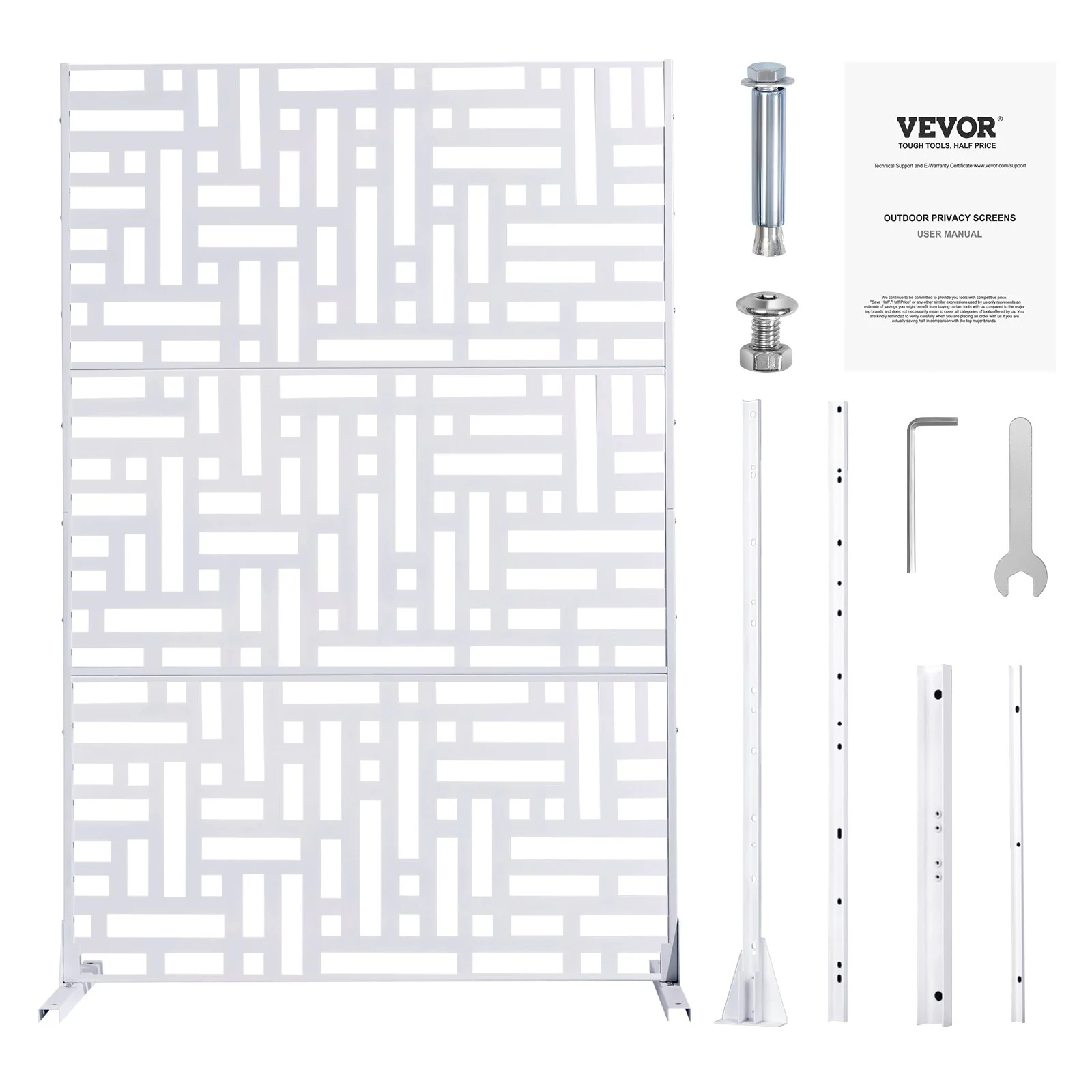 VEVOR White Privacy Screen – 47