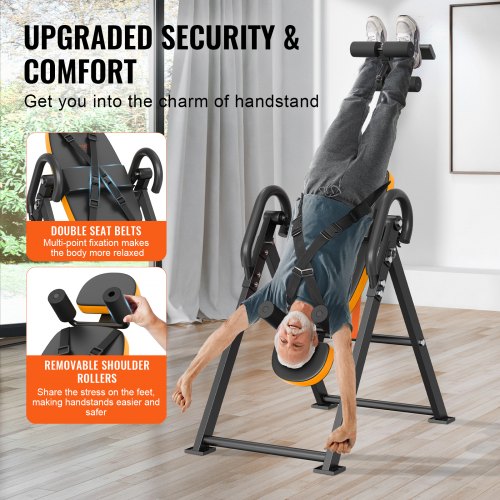 VEVOR Inversion Table Foldable Strength Training Equipment Hang ...