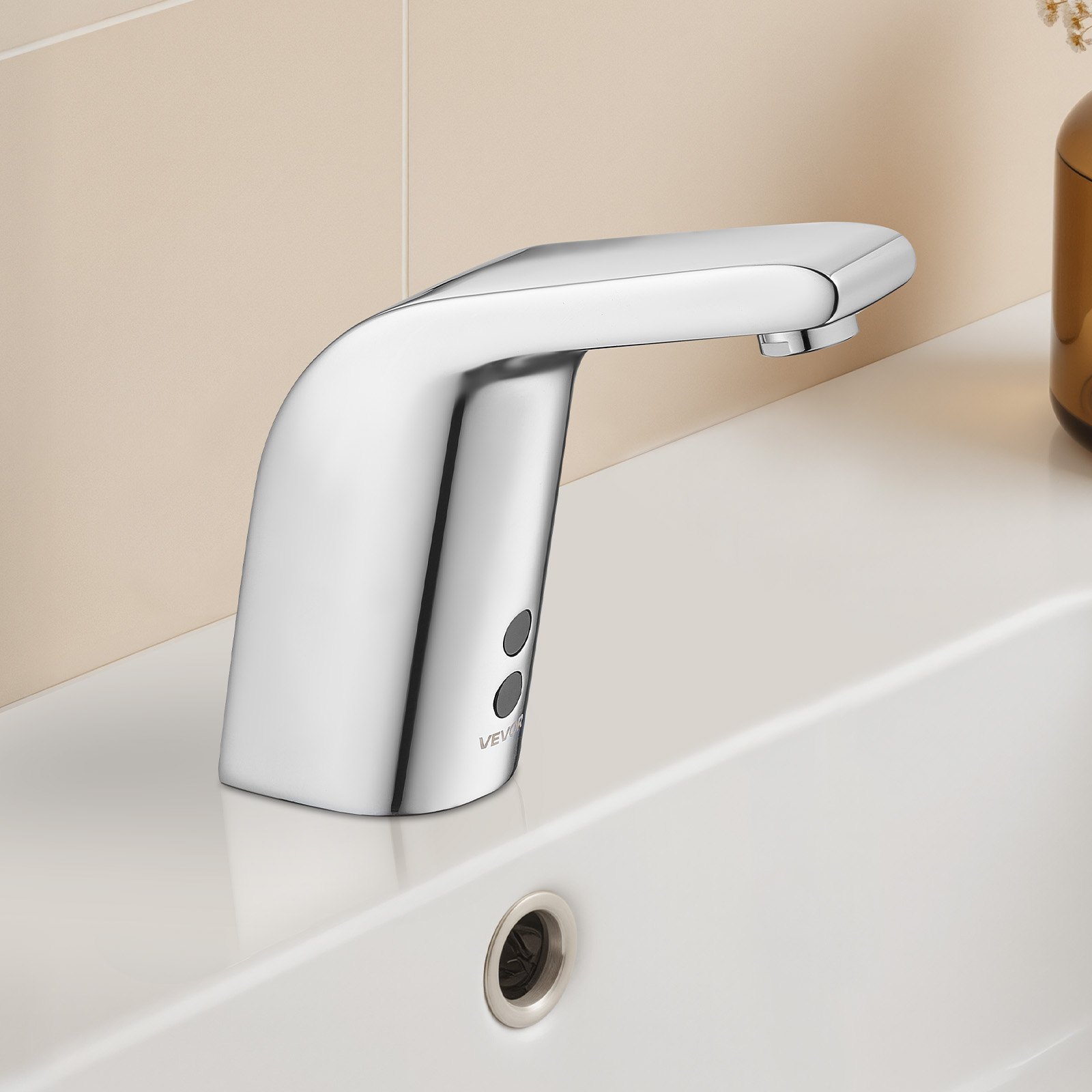 VEVOR Touchless Bathroom Sink Faucet, Automatic Motion Sensor Restroom ...