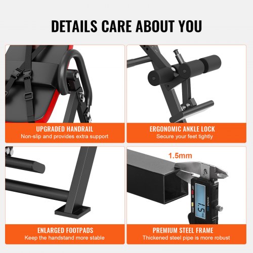 VEVOR Inversion Table Foldable Strength Training Equipment Hang ...