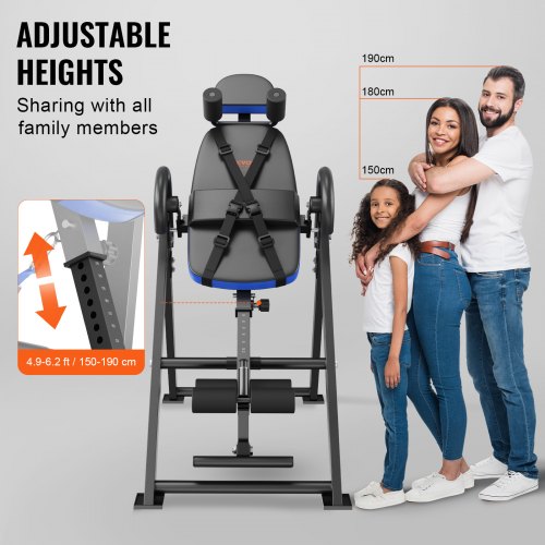 VEVOR Inversion Table Foldable Strength Training Equipment Hang ...