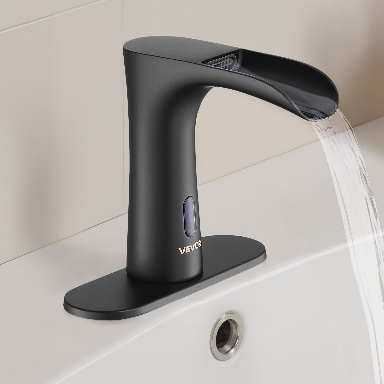 VEVOR Touchless Sink Faucet – 9/16 Inch, Matte Black