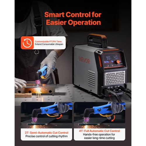 Plasmasnijder - 50A - - Duty Cycle 100 % - 230V - IGBT - HF ontsteking