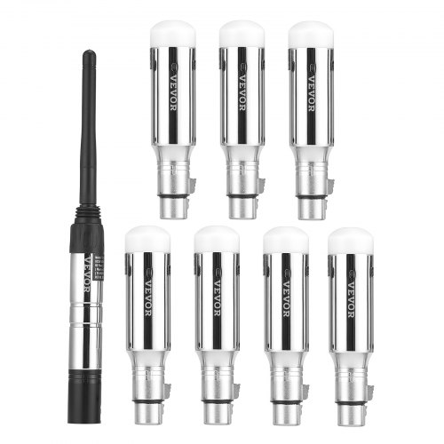 VEVOR Wireless DMX Transmitter Receiver – 2.4G, 656 ft Range