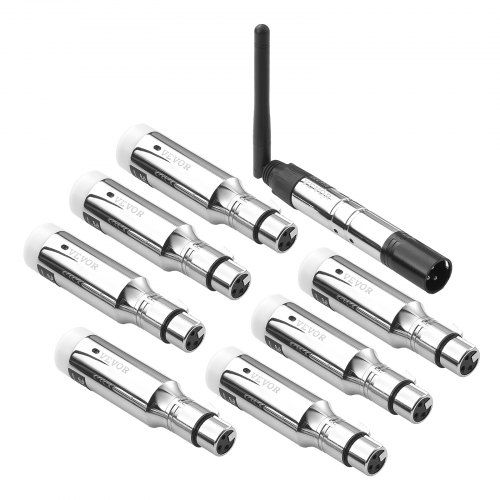 VEVOR Wireless DMX Transmitter Receiver – 2.4G, 656 ft Range