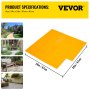 VEVOR Concrete Texturing Skin, 24"x24" Concrete Stamps Mats Set ...