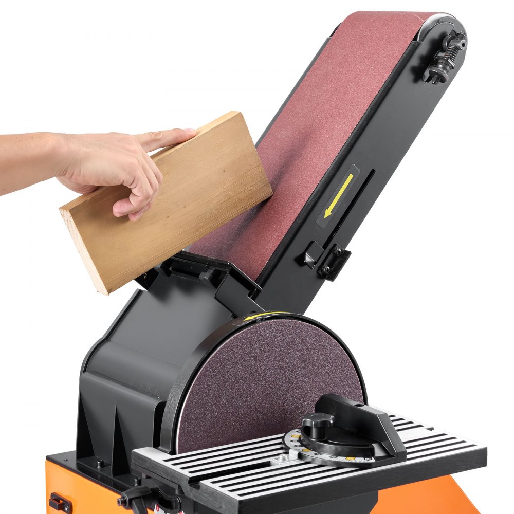 VEVOR Belt Sander with Stand – 6×48 in & 9 in Disc, 800W
