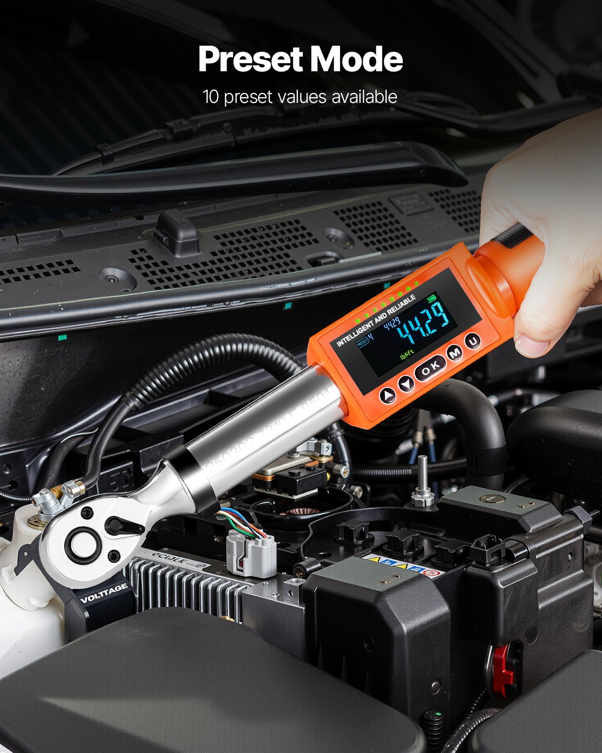 VEVOR 3/8 Digital Torque Wrench – 0-99.57 lbf-ft, ±2%