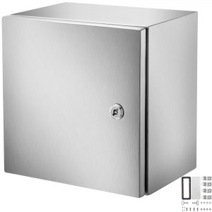 VEVOR NEMA rustfritt stålskap, 30x30x20 cm NEMA 4X stål koblingsboks ...