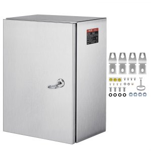 VEVOR NEMA Stainless Steel Enclosure, 16 x 12 x 8\'\' NEMA 4X Steel ...