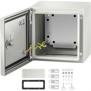 VEVOR Boîte électrique en acier 20,3 x 20,3 x 15,2 cm, boîte de ...