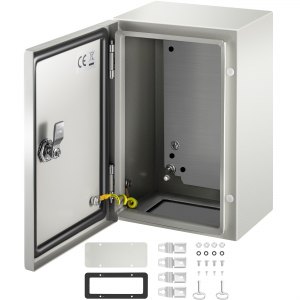 Nextor Wire Box VEVOR NEMA Steel Enclosure ,30x20x15 cm NEMA 4X Steel Electrical Box ...