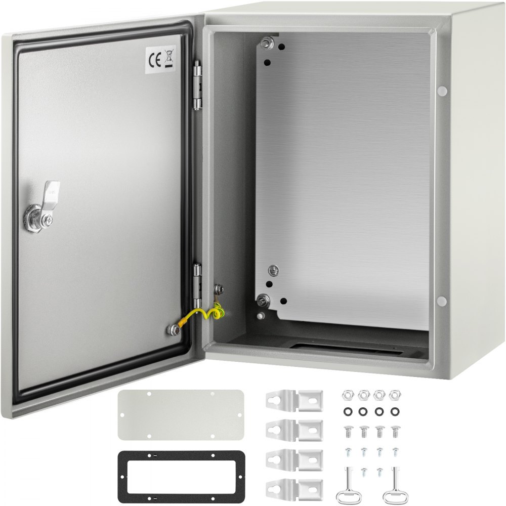 VEVOR NEMA Steel Enclosure, 16 x 12 x 8\'\' NEMA 4X Steel Electrical ...