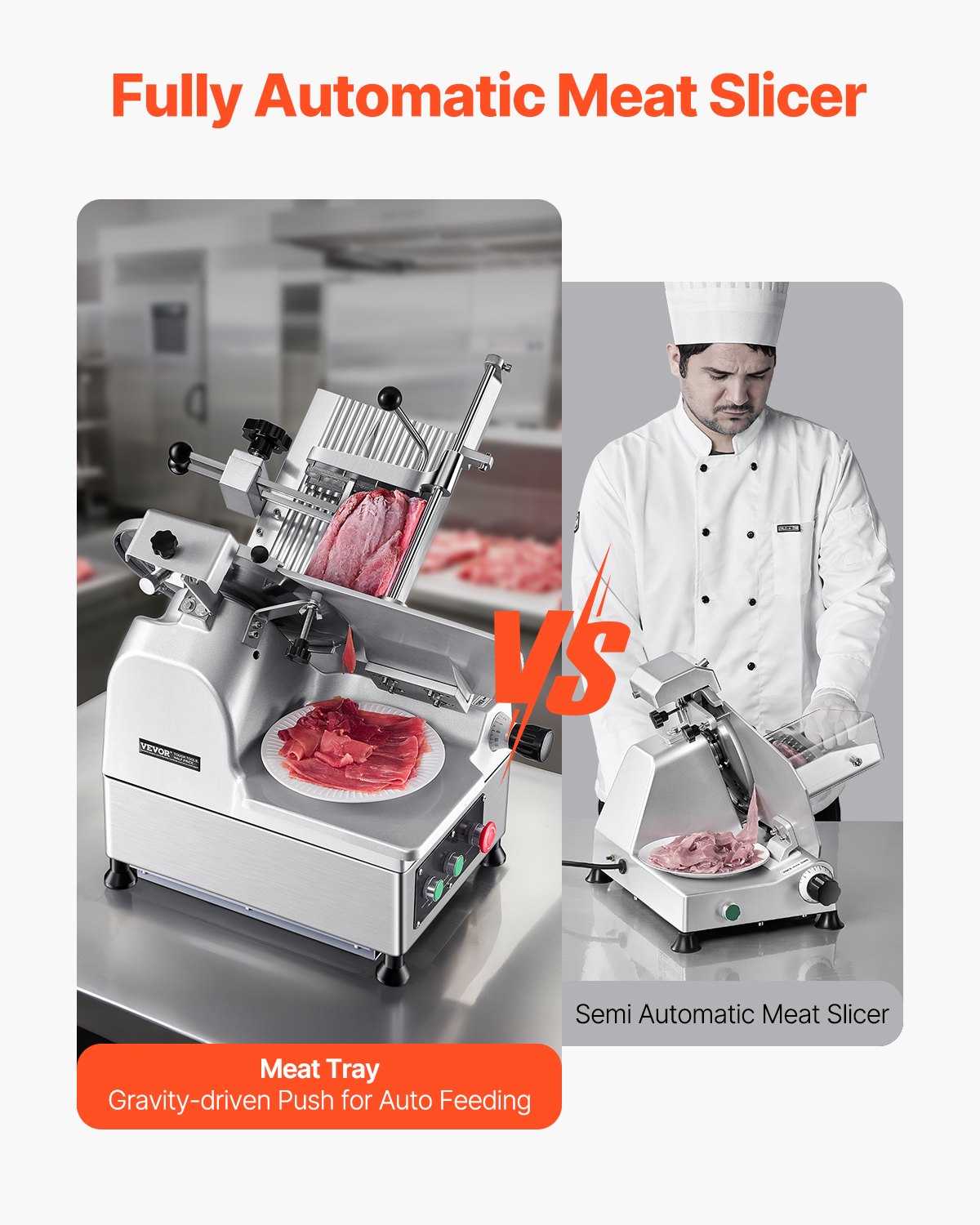 VEVOR Electric Meat Food Slicer – 12