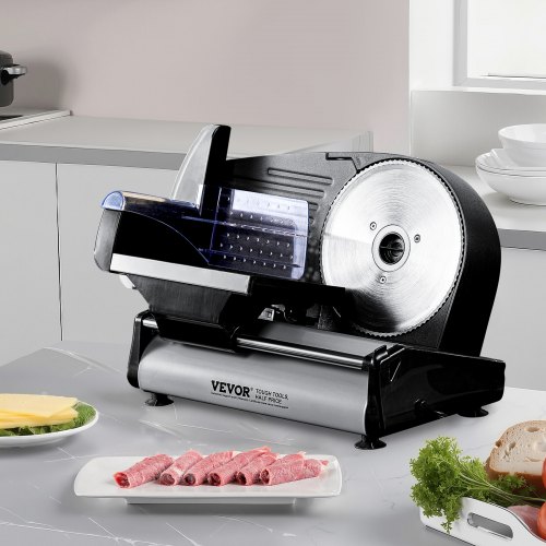 VEVOR Electric Meat Slicer for Quick & Adjustable Slicing
