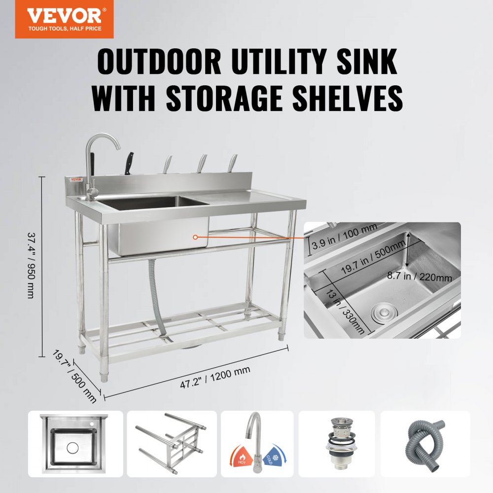 1200 x discount 500 kitchen sink