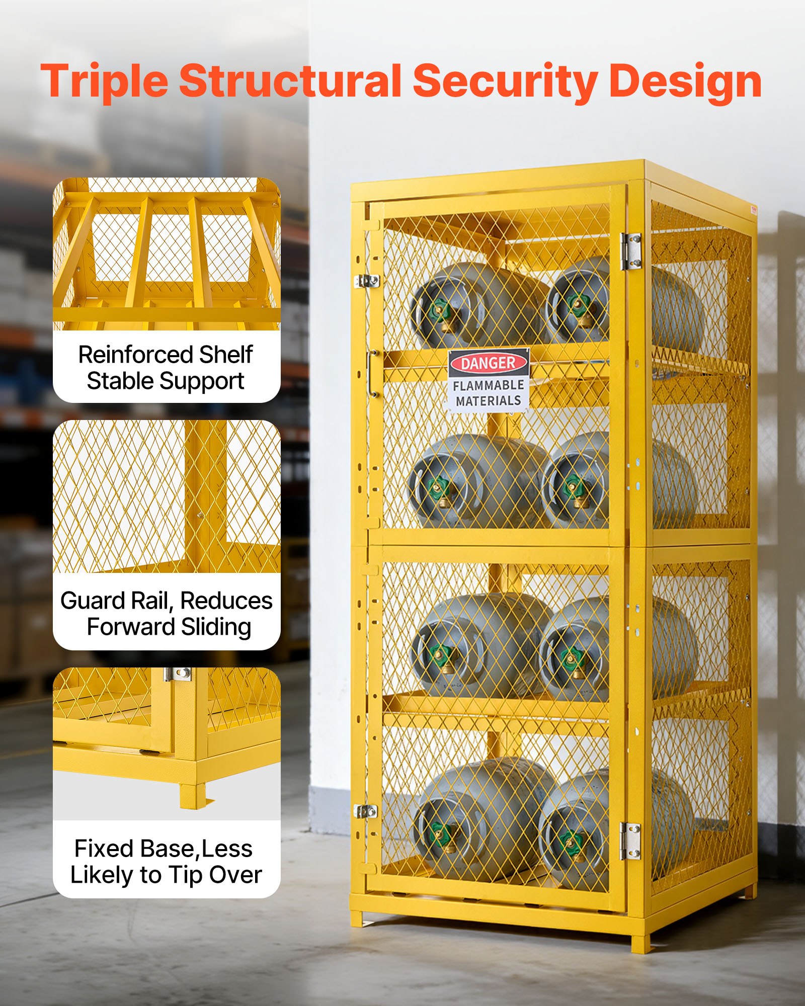 VEVOR Horizontal Cylinder Storage Cabinet, 30