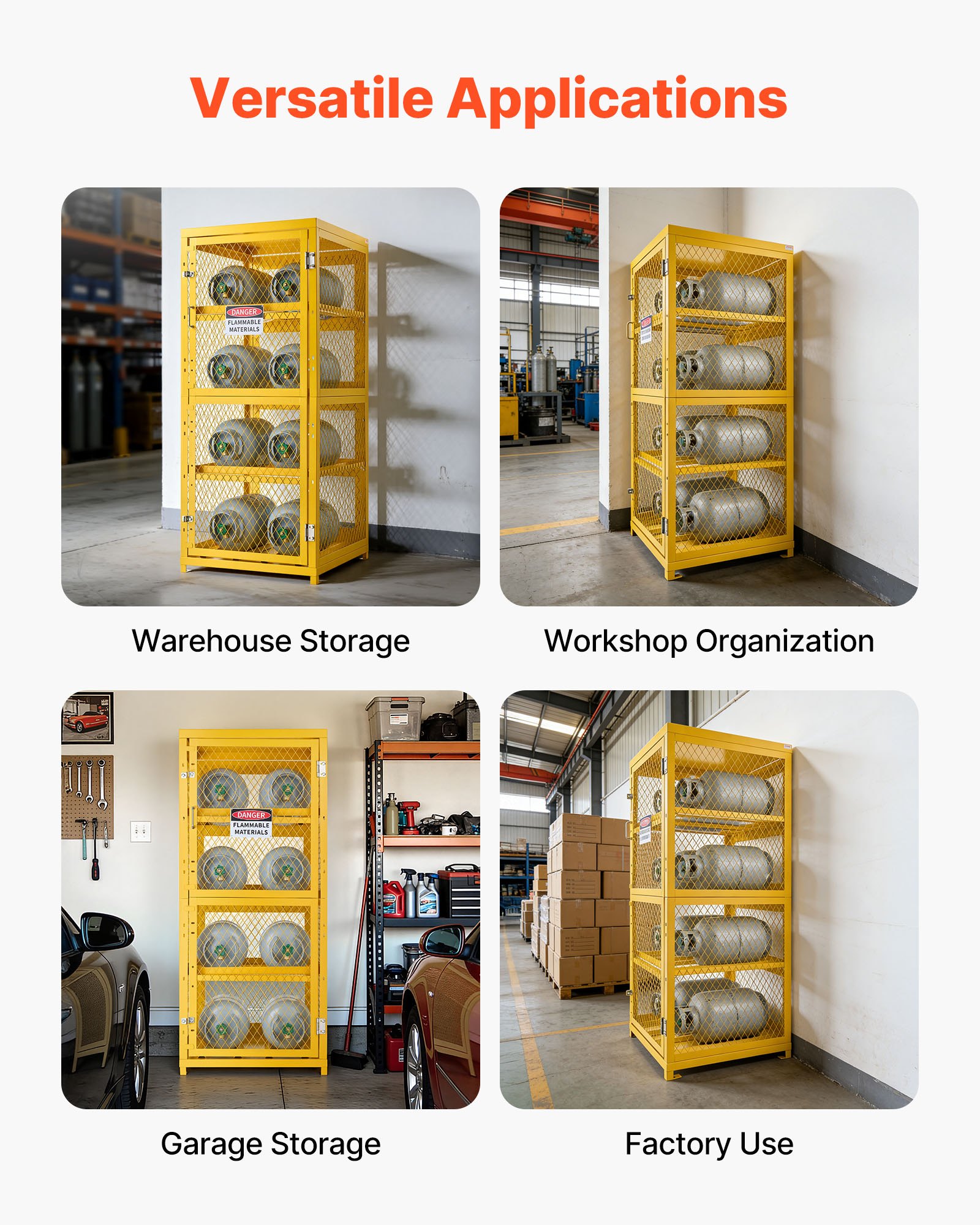 VEVOR Horizontal Cylinder Storage Cabinet, 30